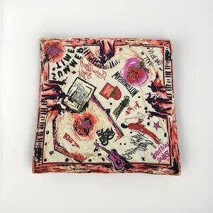 Square Scarf Colorful Fun Summer Design No Brand Tag Or‎ Material Tag